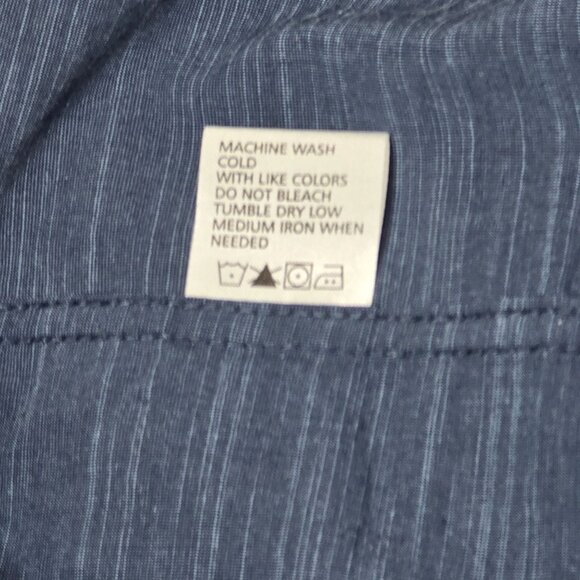 pd & c Big Boy Short Sleeves Button Down Blue Stretch Shirt Size 10/12 - Picture 6 of 7